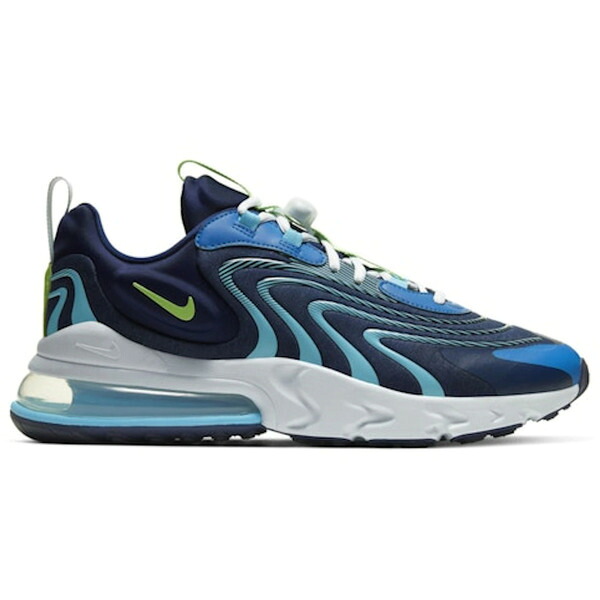 Nike ナイキ メンズ スニーカー  【Nike Air Max 270 React ENG Blackened Blue】  大きさ US_10.5(28.5糎) Blackened Blue/Pure Platinum/Team Royal/Green Strike