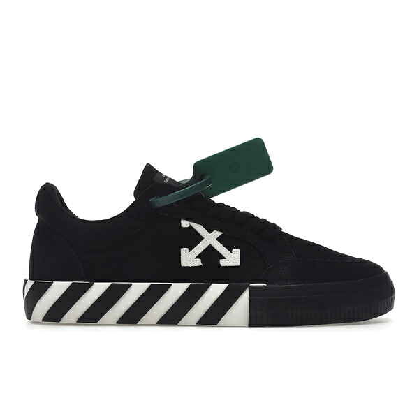 OFF-WHITE 象牙色 メンズ スニーカー  【OFF-WHITE Vulc Low Canvas Black White】  大きさ US_12(30.0珊) Black/White/Black