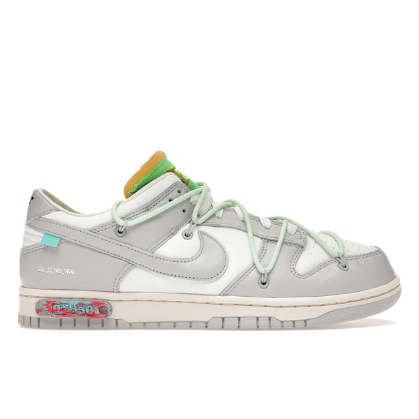 Nike ナイキ メンズ スニーカー  【Nike Dunk Low Off-White Lot 7】  大きさ US_6.5(24.5珊) Sail/Neutral Grey-Vapor Green