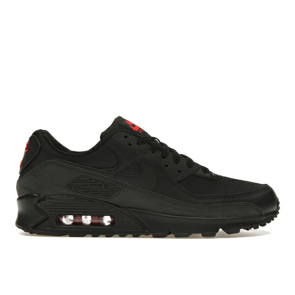 Nike ナイキ メンズ スニーカー  【Nike Air Max 90 Black Reflective】  大きさ US_12(30.0珊) Black/Black/Light Crimson