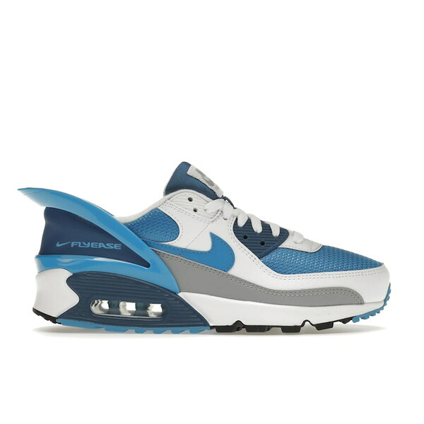 Nike ナイキ メンズ スニーカー  【Nike Air Max 90 Flyease Laser Blue】  大いさ US_9(27.0糎) White/White-Industrial Blue-Laser Blue