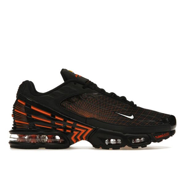 Nike ナイキ メンズ スニーカー  【Nike Air Max Plus 3 Black Orange Spirograph】  大きさ US_9(27.0糎) Black/Safety Orange/Iron Grey/White