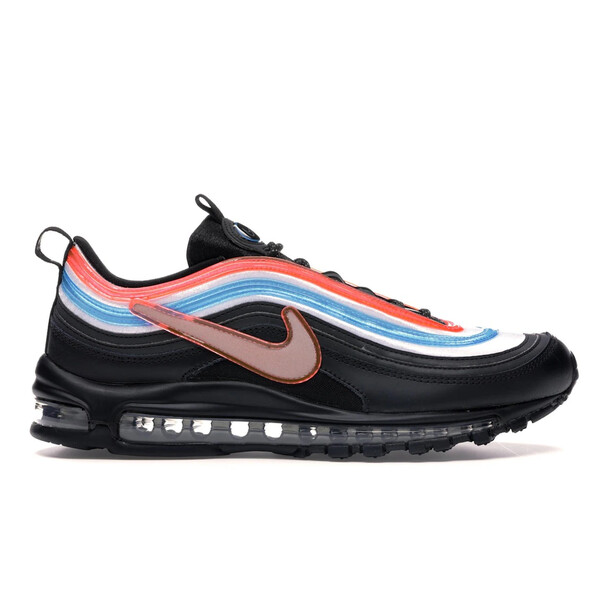 Nike ナイキ メンズ スニーカー  【Nike Air Max 97 Neon Seoul】  大いさ US_12.5(30.5糎) Black/Reflect Silver-Blue Lagoon