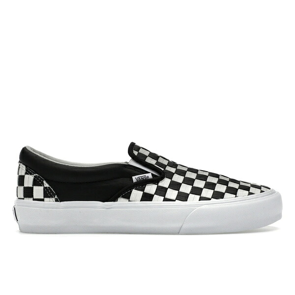 Vans バンズ メンズ スニーカー  【Vans Classic Slip-On VLT LX Woven Checkboard Black White】  大きさ US_8.5(26.5珊) Black/White