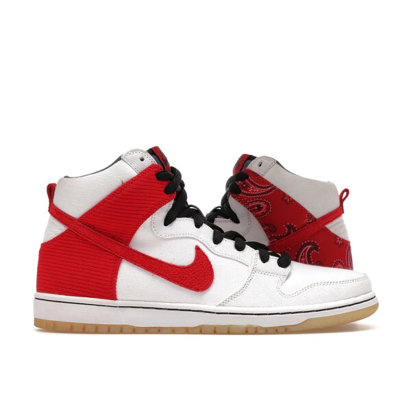 Nike ナイキ メンズ スニーカー  【Nike SB Dunk High Cheech \u0026 Chong】  大いさ US_9(27.0糎) White/Varsity Red-Mdm Dnm-Blk