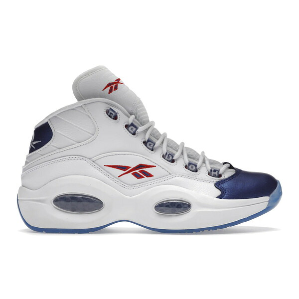 Reebok リーボック メンズ スニーカー  【Reebok Question Mid Blue Toe (2022)】  大きさ US_8(26.0珊) Footwear White/Classic Cobalt/Clear