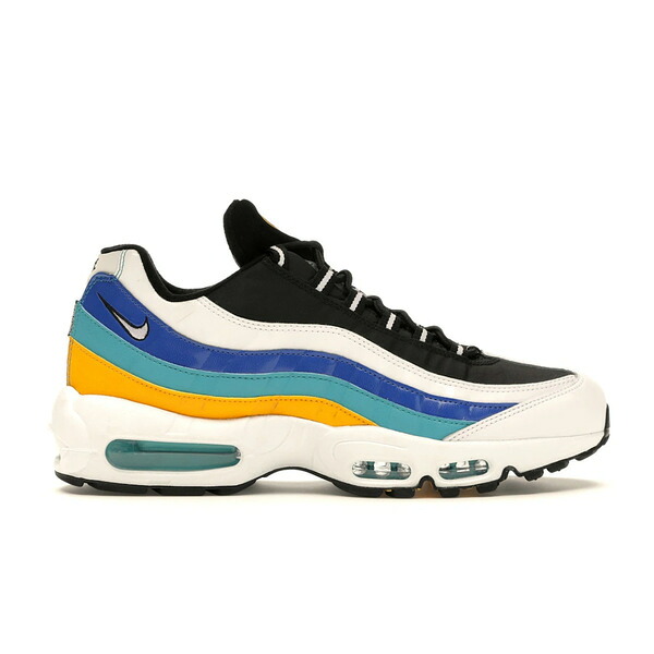 Nike ナイキ メンズ スニーカー  【Nike Air Max 95 Windbreaker】  大きさ US_10(28.0珊) White/Red Orbit-University Gold-Teal Nebula-Game Royal-Reflect Silver