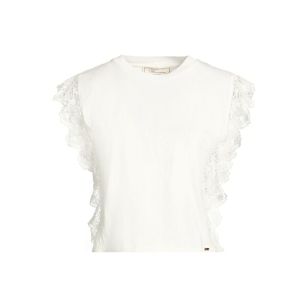【送料無料】 ブルマリン レディース Tシャツ トップス T-shirts White