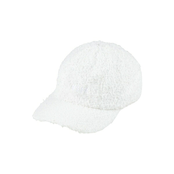 【送料無料】 エムエスジイエム レディース 帽子 アクセサリー Hats White