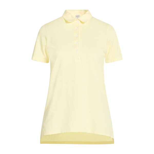 【送料無料】 フェデーリ レディース Tシャツ トップス Polo shirts Yellow