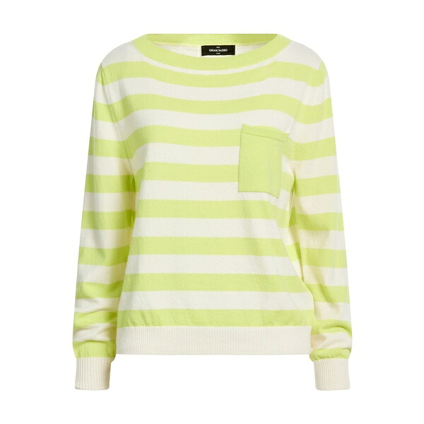 【送料無料】 グランサッソ レディース ニット&セーター アウター Sweaters Green|asty