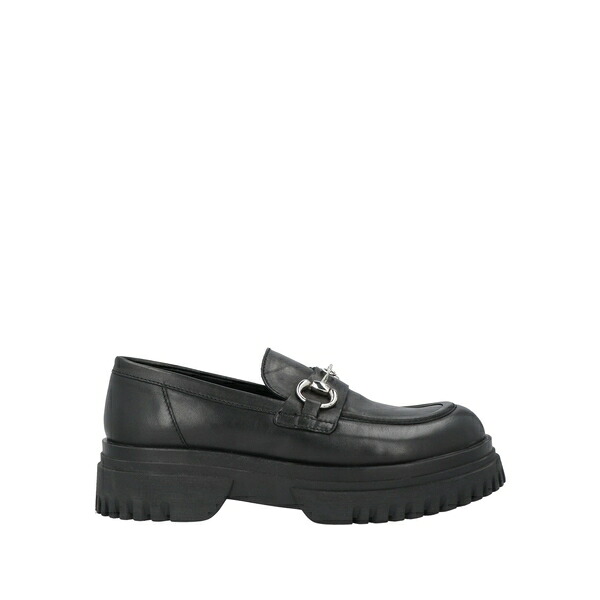 【送料無料】 エマヌエーレ ヴェー レディース スリッポン・ローファー シューズ Loafers Black