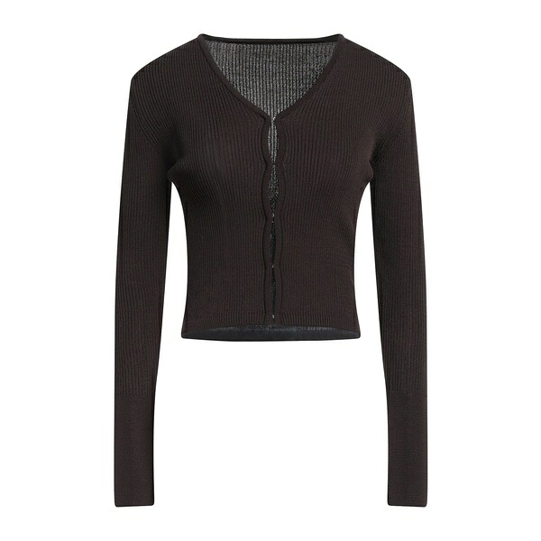 【貨物輸送無料】 ファースト 古典派音楽 レディース ジレー アウター Cardigans Brown