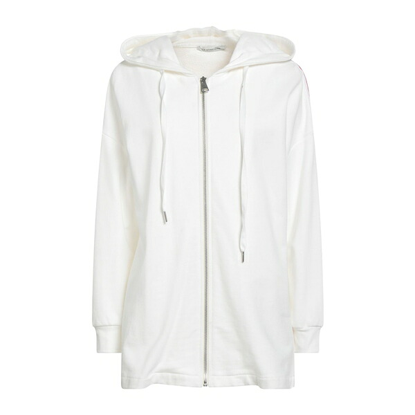 【送料無料】 ル ストレーゲ レディース パーカー・スウェットシャツ アウター Sweatshirts White