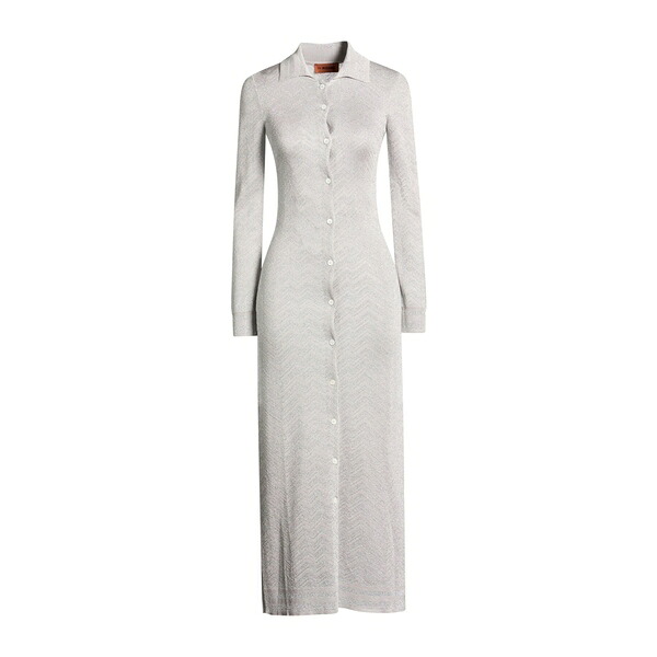 【送料無料】 ミッソーニ レディース ワンピース トップス Midi dresses Grey｜asty