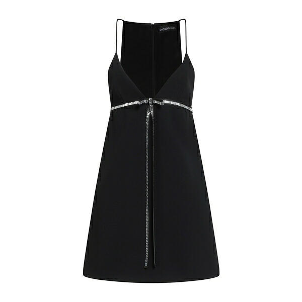 【送料無料】 デヴィッド コーマ レディース ワンピース トップス Mini dresses Black