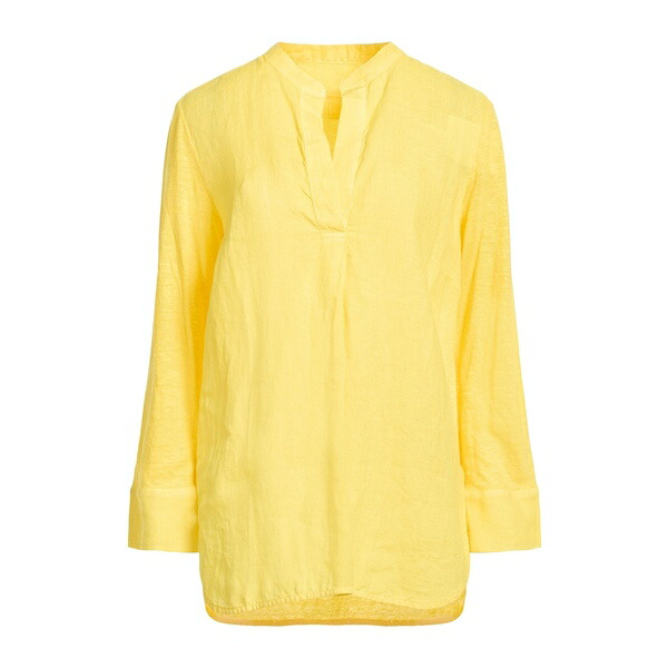 【送料無料】 １２０％リノ レディース Tシャツ トップス Tops Yellow