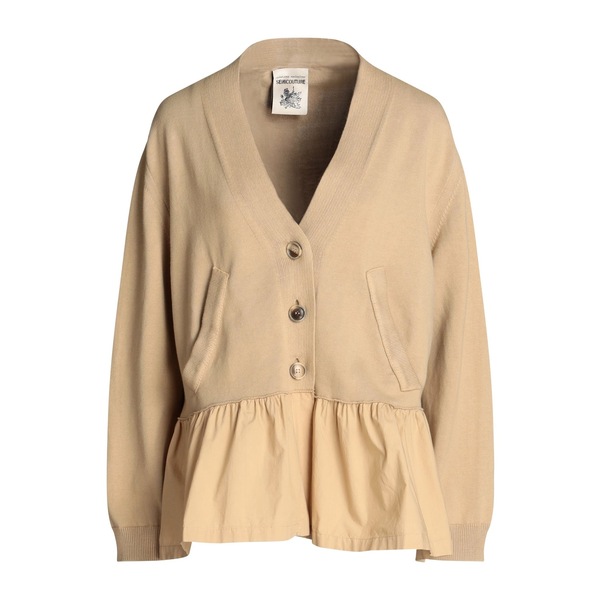 【貨物輸送無料】 セミクチュール レディース ジレー アウター Cardigans Beige