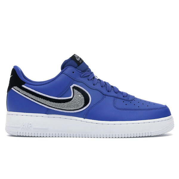 Nike ナイキ メンズ スニーカー 【Nike Air Force 1 Low '07 LV8 Chinelle Swoosh】 サイズ US_8(26.0cm) Game Royal/Wolf Grey/Black|asty