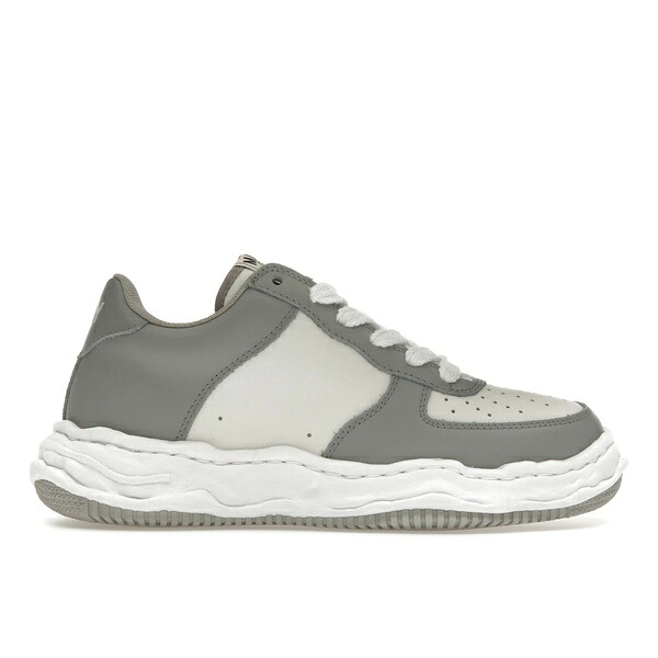 Maison Mihara Yasuhiro ミハラヤスヒロ メンズ スニーカー 【Maison Mihara Yasuhiro Wayne OG Sole Low White Grey】 サイズ US_9(27.0cm) White/Grey｜asty