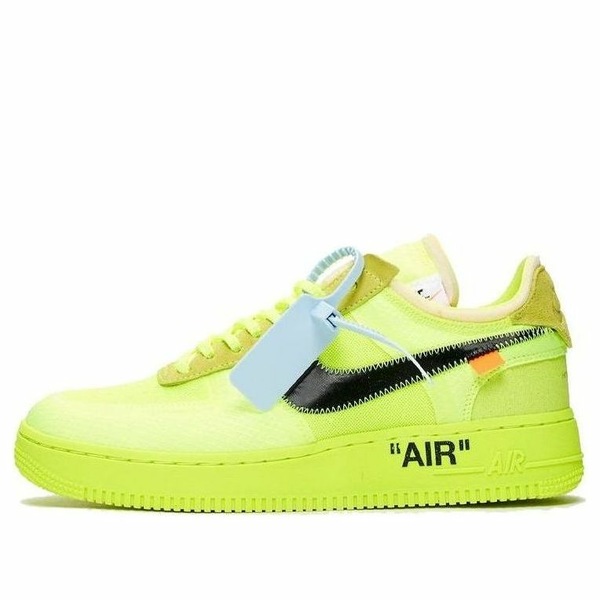 Nike ナイキ メンズ スニーカー 【Nike x Off-White Air Force 1 Low 'Volt' AO4606-700】 サイズ US_10.5(28.5cm)｜asty