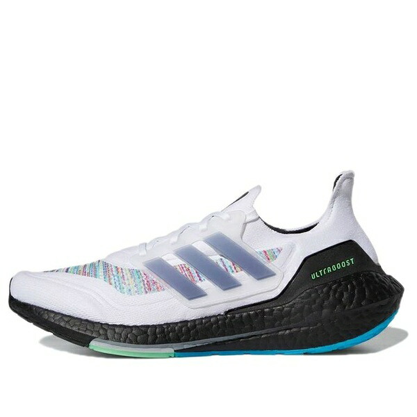 adidas アディダス メンズ スニーカー  【adidas Ultraboost 21 \u0027White Screaming Green\u0027 GZ3194】  大いさ US_9.5(27.5糎)