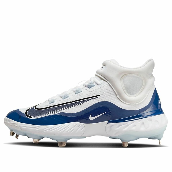 Nike ナイキ メンズ スニーカー  【Nike Alpha Huarache Elite 4 Mid \u0027White Midnight Navy\u0027 FD2744-103】  大きさ US_9.5(27.5糎)