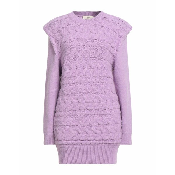 【送料無料】 エーケプ レディース ワンピース トップス Mini dresses Purple