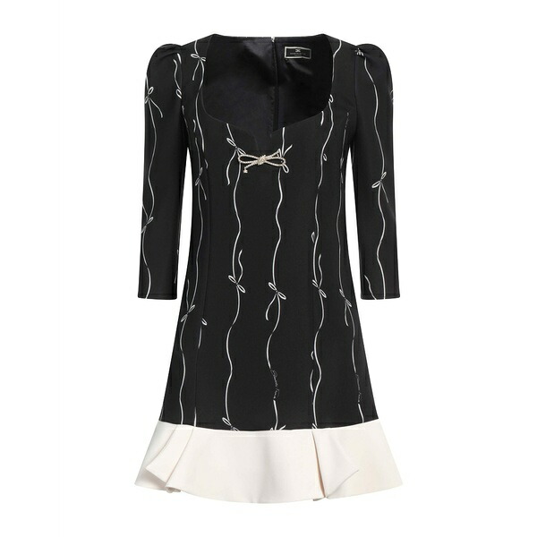 【送料無料】 エリザベスフランキ レディース ワンピース トップス Mini dresses Black 46,680円