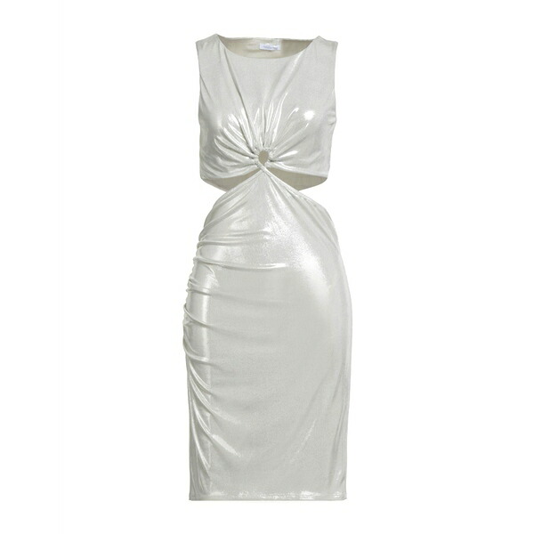 【送料無料】 パトリツィア ペペ レディース ワンピース トップス Mini dresses Silver｜asty
