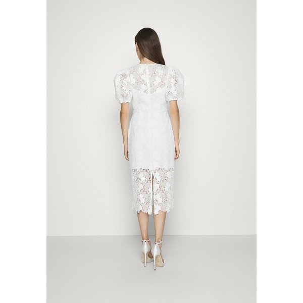 【売れ筋】 MLモニックルイラー レディース ワンピース トップス SHORT SLEEVE LACE MIDI DRESS - Occasion  wear ivory gofukuyasan.com