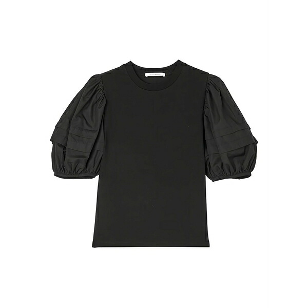 セシリー・バンセン レディース Tシャツ トップス Puff-sleeve t-shirt Black｜asty 66,990円