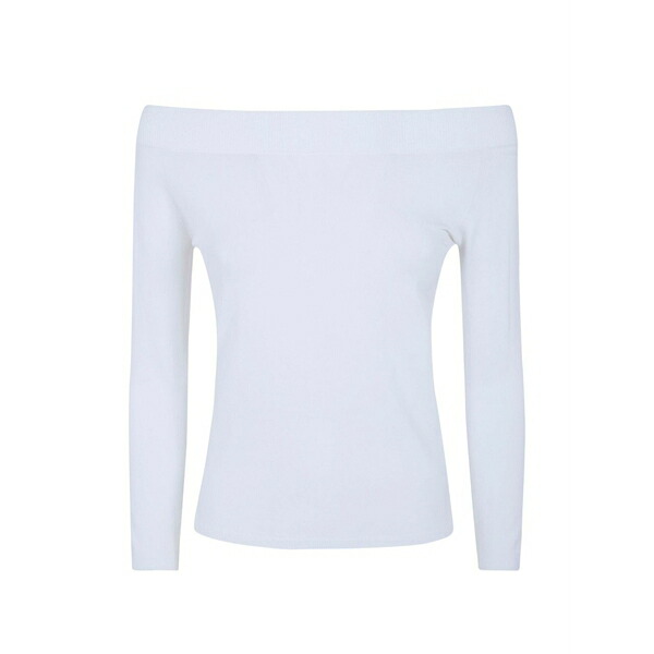 ノール レディース プルオーバー トップス Off-shoulder top White