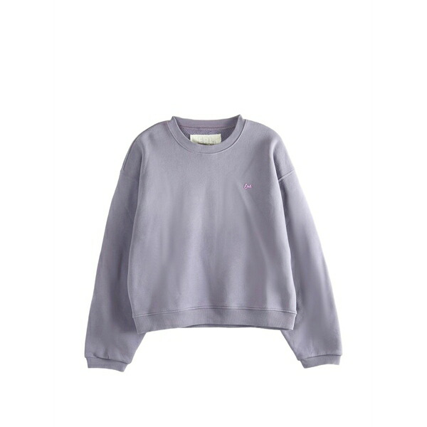 エアル メンズ パーカー・スウェットシャツ アウター Embroidered sweatshirt Purple トップス-パーカー-メンズファッション