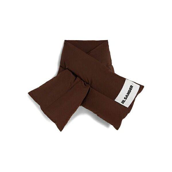ジルサンダー メンズ マフラー・ストール・スカーフ アクセサリー Down scarf Brown|asty