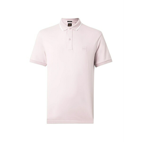 ボス メンズ ポロシャツ トップス Passertip short-sleeve polo shirt Pink｜asty