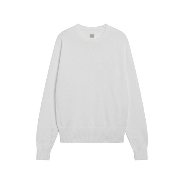 トーテム レディース 編み物\u0026スウェーター アウター Crew neck sweater White