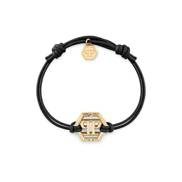 フィリッププレイン メンズ ブレスレット・バングル・アンクレット アクセサリー Friendship hexagon-pp bracelet Gold|asty