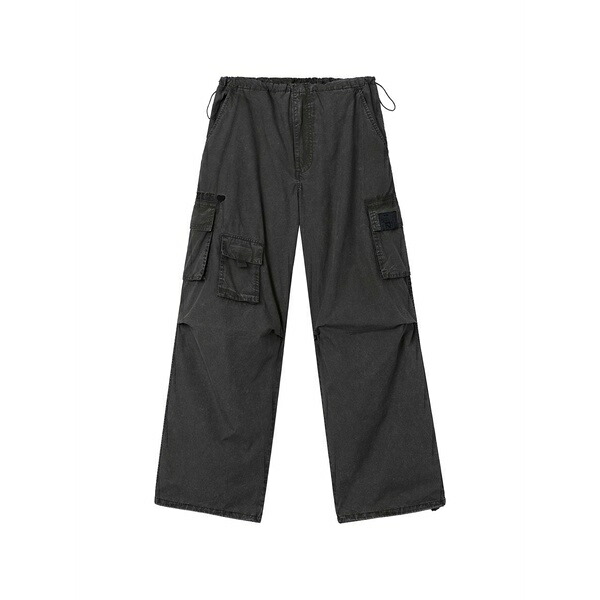 イズエ レディース 心地好いズボン下 ボトムス Cargo-pocket trousers Black