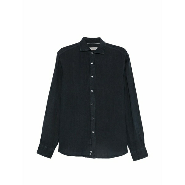 カナーリ メンズ シャツ トップス Long-sleeve shirt Blue|asty