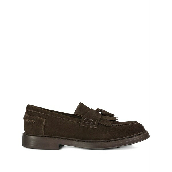 ドンカルズ メンズ スリッポン・ローファー シューズ Tassel-detail suede loafers Brown