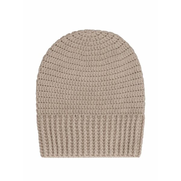 マロ レディース 鳥打ち帽 付属物 Crochet-knit beanie Neutrals