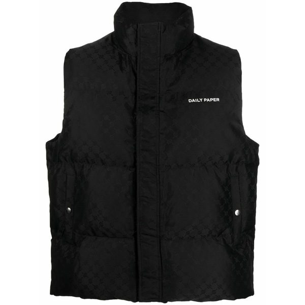デイリー・調査報告 メンズ 上衣＆上衣 アウター Monongram pondo padded gilet Black