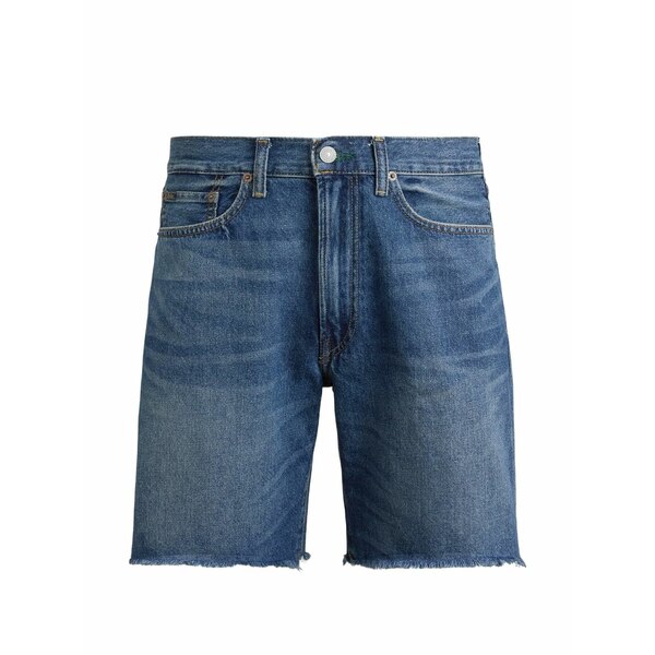 ラルフローレン メンズ 心地好いズボン下 ボトムス Frayed denim shorts Blue