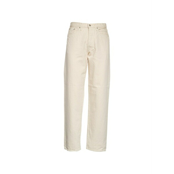 エドウィン メンズ ジーンズズボン下 ボトムス Button loose fit jeans White