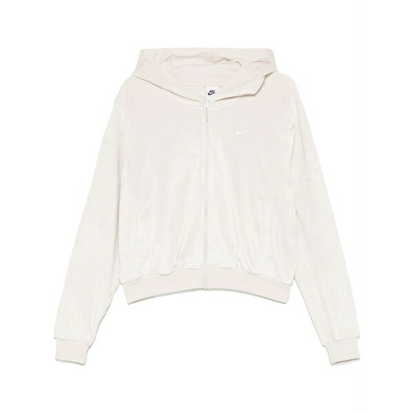 ナイキ レディース パーカー・スウェットシャツ アウター Velour full-zip hoodie Neutrals