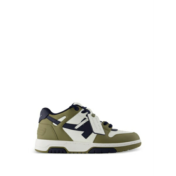 象牙色 メンズ スニーカー シューズ Out of office leather sneakers Green