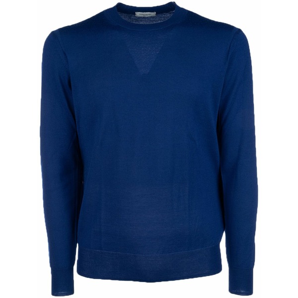 パウロペコラ メンズ パーカー・スウェットシャツ アウター Crew neck sweater  Blue