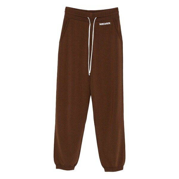 パトリツィア ペペ レディース カジュアルパンツ ボトムス Drawstring-waist track pants  Brown