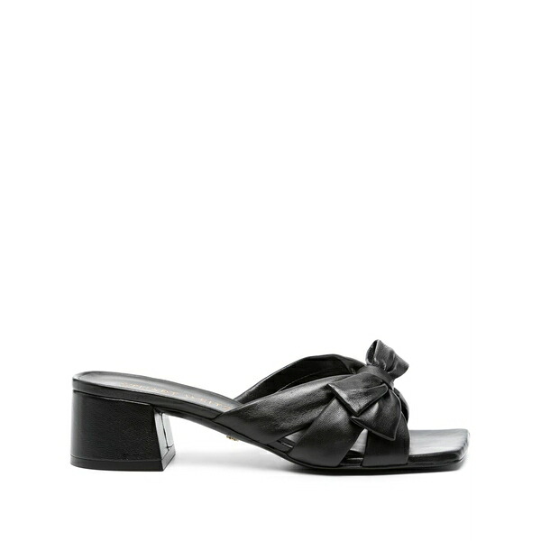 スチュアート ワイツマン レディース サンダル シューズ Sofia leather sandals Black｜asty